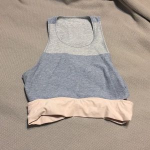 Outdoor Voices slash back crop